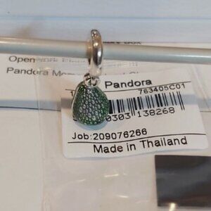 Authentic PANDORA Sterling Silver Avocado Double Dangle Charm 763405C01